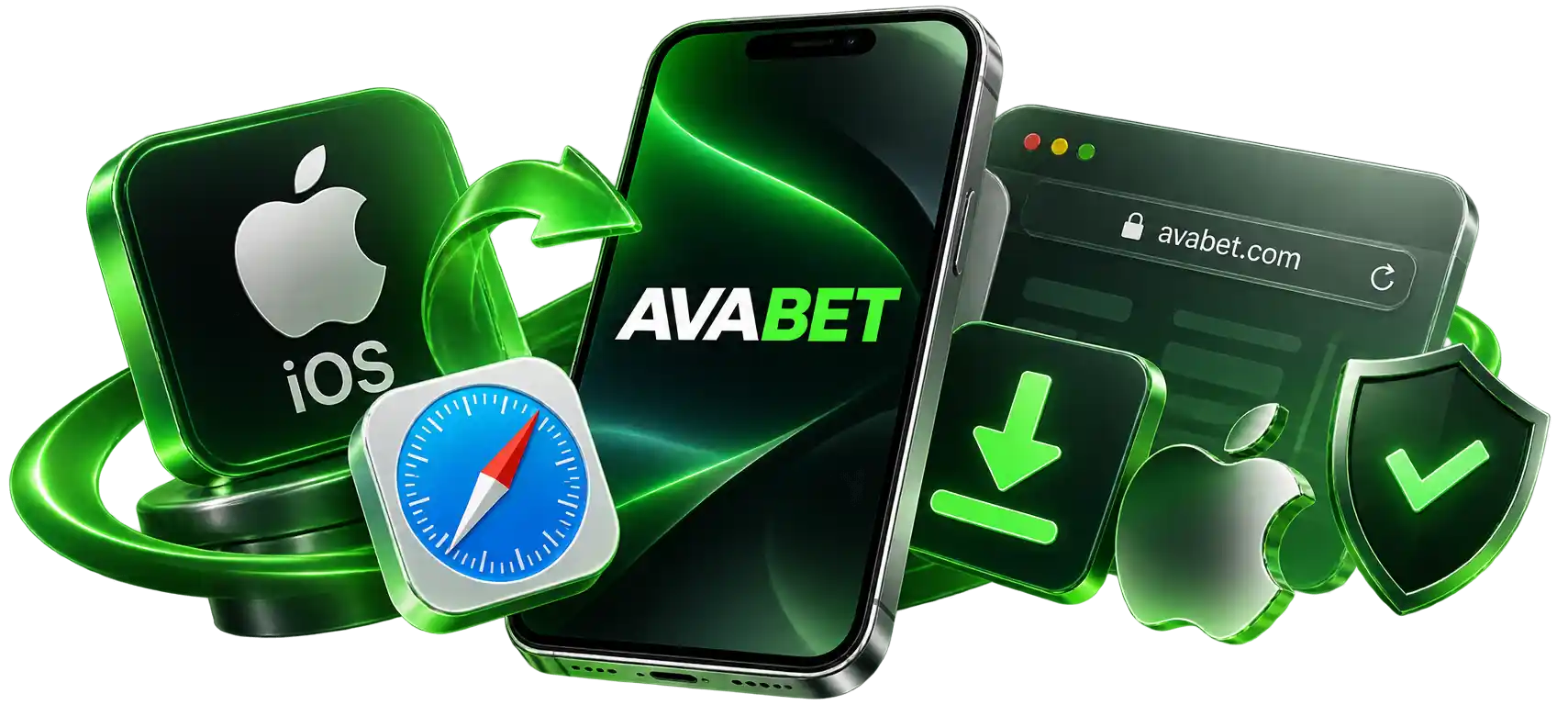 تطبيق Avabet على الآيفون وإضافته للشاشة الرئيسية