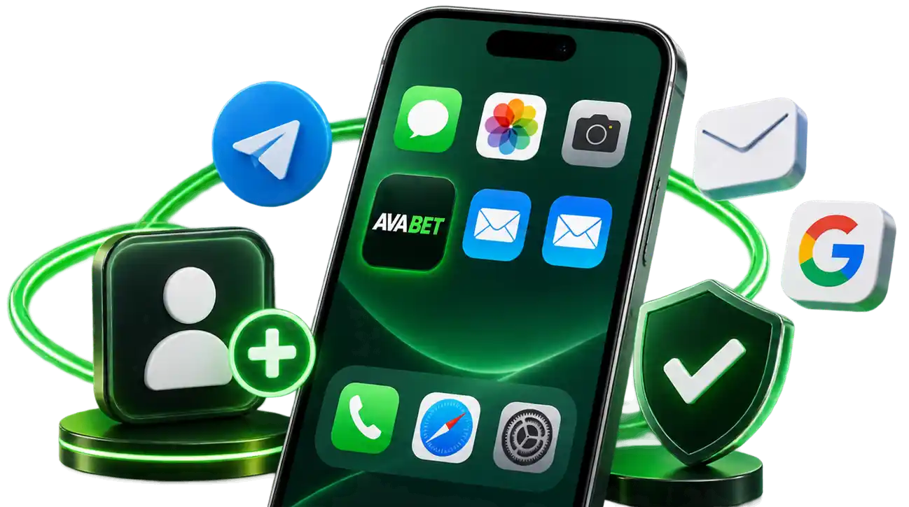 تسجيل الدخول إلى حساب Avabet من التطبيق